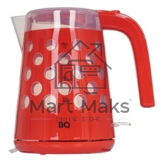 Электрочайник BQ KT1713P красный, 1.7 л, 2200 Вт, скрытый нагревательный элемент