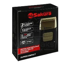 Бритва электрическая Sakura SA-5421BR 3гол 2триммера сух.бритье аккум