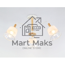 Светильник Ambrella light TR4737/3 WH/LW белый/светлое дерево E27/3 max 40W D760*350