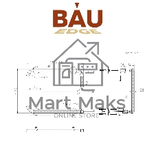 Полотенцесушитель электрический BAU E Black 41х53, черный матовый