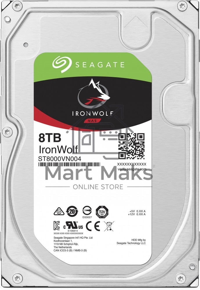 Жесткий диск Seagate SATA 8TB 7200RPM 6GB/S 256MB ST8000VN004