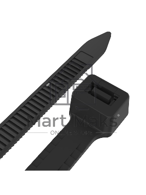 Хомут-стяжкa нейлоновая с тройным замком Rexant 200x3,6 мм, черная, упаковка 100 шт.