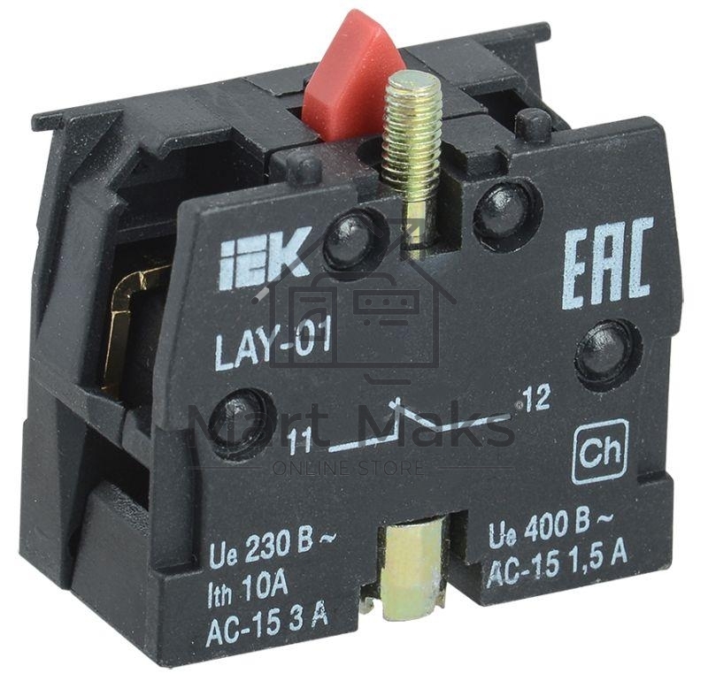 Блок контактный 1р для LAY5 ИЭК BDK11