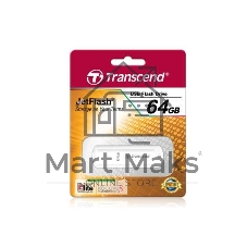 Флешка USB Transcend JetFlash 370 (TS64GJF370), 64Gb, USB 2.0, R/W 25/10, белый