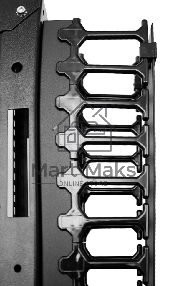 Вертикальный кабельный органайзер с пластиковыми пальцами 42U для шкафов ШТК-СП