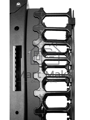 Вертикальный кабельный органайзер с пластиковыми пальцами 42U для шкафов ШТК-СП