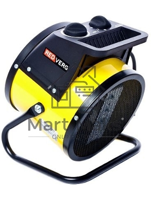Тепловая пушка электрическая RedVerg RD-EHC3 желтый/черный
