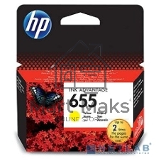 Картридж струйный HP 655 CZ112AE желтый для HP DJ IA 3525/4615/4625/5525/6525 (600 стр.)