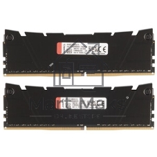 Оперативная память Kingston Fury Renegade, DDR4, 16GB (2x8GB), 3200MHz, CL16, DIMM, с радиатором, серый/черный