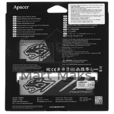 Оперативная память Apacer Panther, DDR5, 32GB (2x16GB), 6000 MHz, CL40, с радиатором