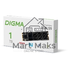 Накопитель SSD Digma Run S9, 1Tb, SATA III, 2.5