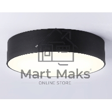 Потолочный светодиодный светильник Ambrella light FV5525 BK черный LED 35W 3000K D300*58 (Без ПДУ)
