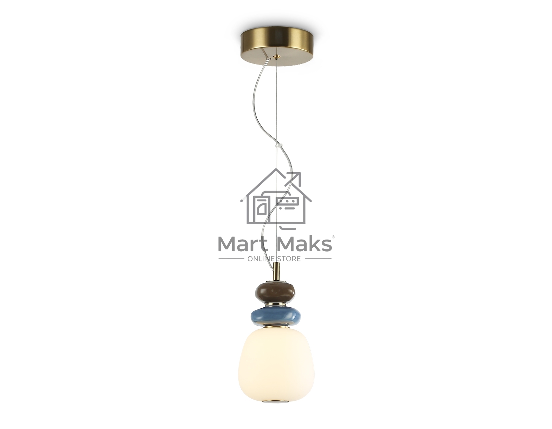 Светильник Ambrella light LH53161 SB/WH бронза/белый 8W 3000K D140*1400
