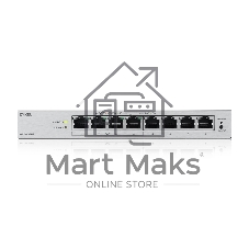 Коммутатор ZYXEL GS1200-8HPV3-EU0101F, 8×1 Гбит/с, 4×PoE+, 68 Вт, управляемый