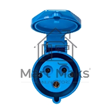 Розетка кабельная 32А 220В 2P+E IP44 (223) EKF ps-223-32-220