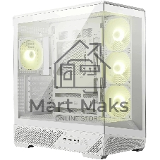 Компьютерный корпус MSI MAG PANO 130R PZ White 2xUSB 3.2 Gen 1, 1xUSB 3.2 Gen2 Type-C, 3x120мм ARGB Reverse Blade Fan, 1x120мм ARGB Fan, 1 to 3 Fan PWM Splitter, Tempered Glass Window