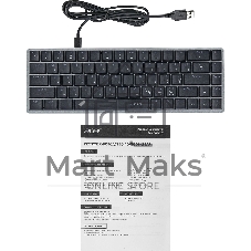 Клавиатура проводная Acer OKW302 (ZL.KBDCC.01C), USB, серебристый