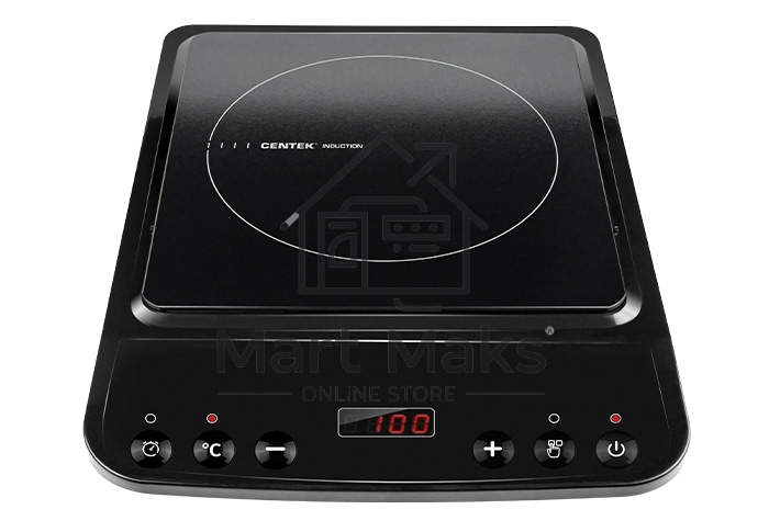 Индукционная плитка Centek CT-1518 <2000Вт> 8 настроек мощности, LED-дисплей таймер, сенсор. управл.