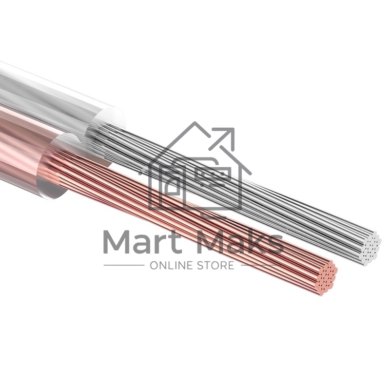 Кабель акустический Rexant 01-6308, 2х2.50 мм2, прозрачный SILICON, 100 м.