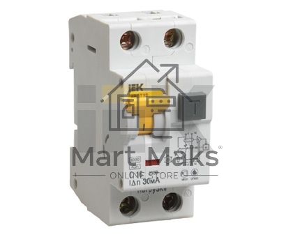 Выключатель автоматический дифференциального тока Iek MAD22-5-050-C-100 АВДТ 32 C50 100мА