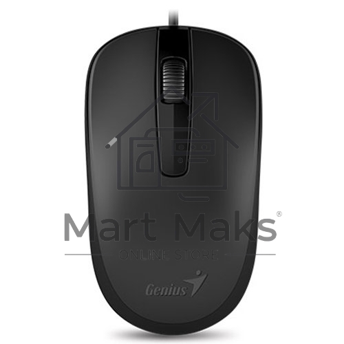 Мышь проводная Genius DX-120 черный, 1000 dpi, USB, кнопки - 3