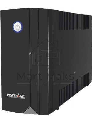 Источник бесперебойного питания Импульс Юниор 850 850 ВА/480 Вт, LED, АКБ 1х5.6А·ч, IEC-C13x4,черный