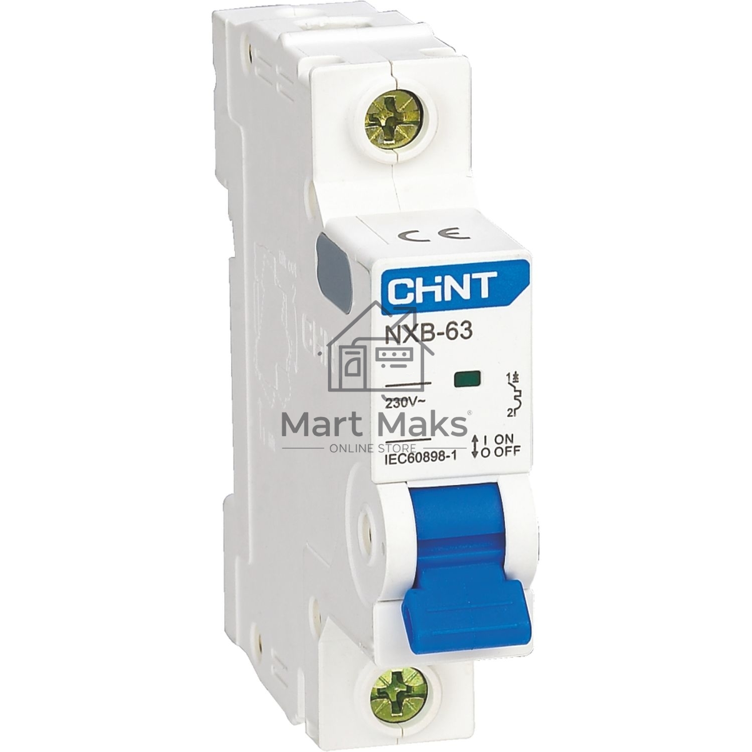 Выключатель автоматический CHINT NXB-63S 1P 10А 4.5kA х-ка B (R)