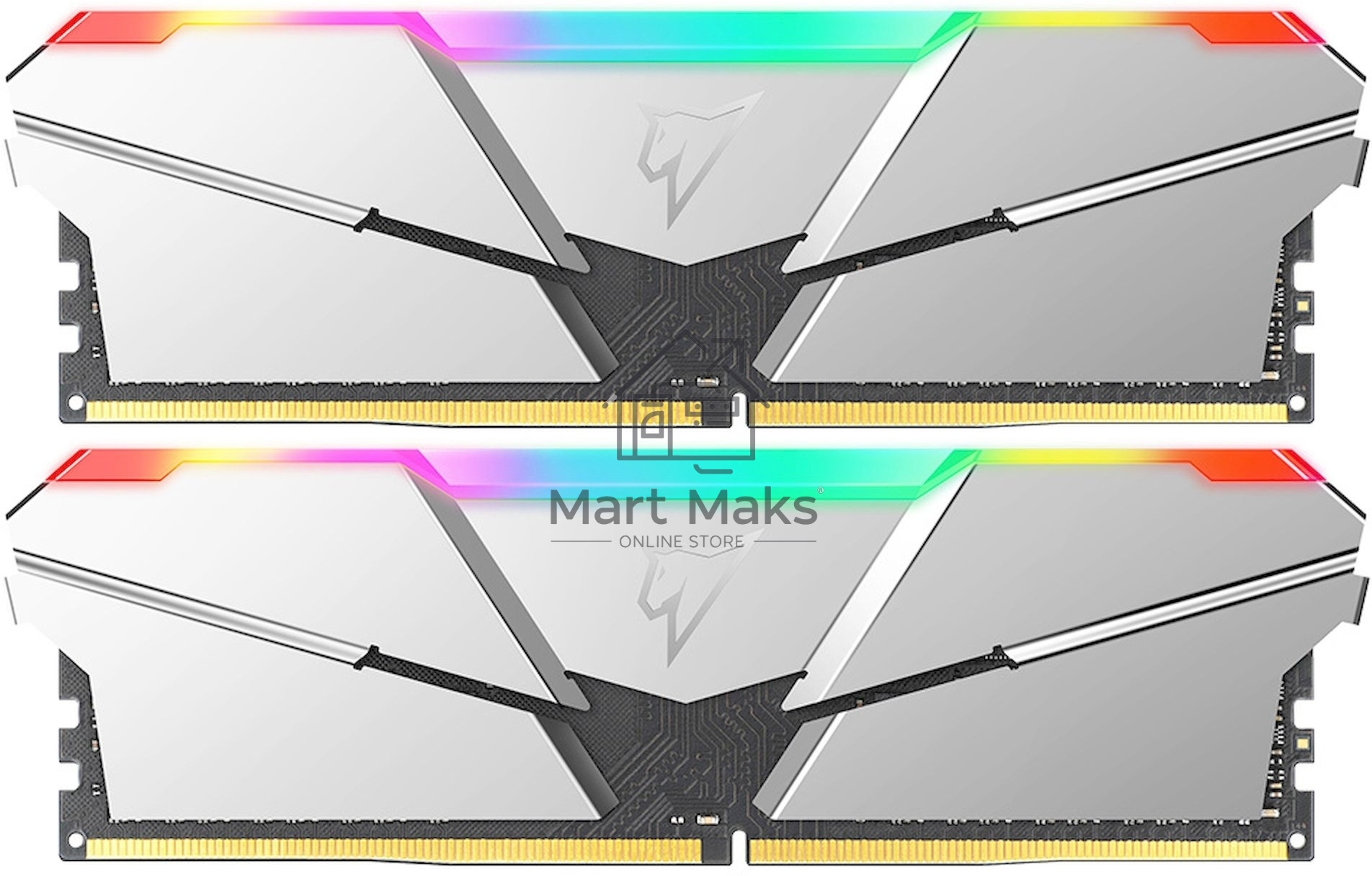 Оперативная память NETAC Shadow, DDR4, 16GB (2x8GB), 3600MHz, CL18, DIMM, с радиаторами, RGB, серебристый