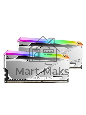 Оперативная память NETAC, DDR5, 32GB (2x16 GB), 7600 MHz, CL36, DIMM, ECC, радиатор, RGB, серебристый