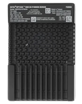 Накопитель SSD Intel Optane DC P4800X, 750Gb, U.2, PCIe 3.0 x4, NVMe, 2.5