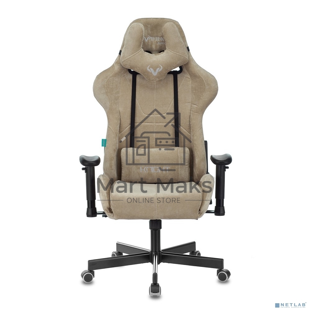 Кресло игровое Бюрократ VIKING KNIGHT LT21 FABRIC песочный крестовина металл/пластик