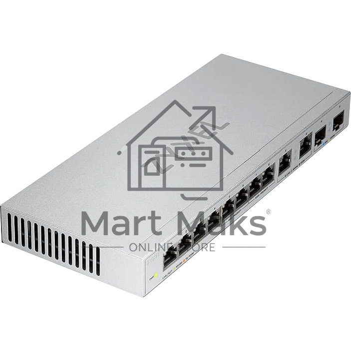 Коммутатор Zyxel XGS1010-12-ZZ0102F 8x1Гбит/с 2x2.5Гбит/с 2SFP+ неуправляемый