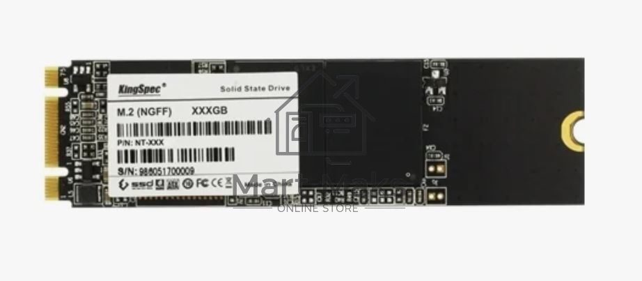 Накопитель SSD KingSpec NT-256, 256Gb, SATA, M.2 2280, R/W 550/450