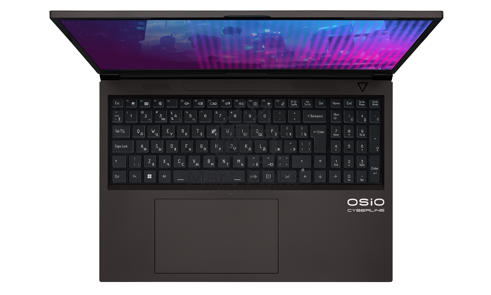 Ноутбук Osio CyberLine C160i-002 коричневый Core i5 12600H 16Gb SSD512Gb NVIDIA GeForce RTX4050 6Gb 16