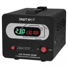 Напольный стабилизатор напряжения SMARTWATT AVR TOWER 500RF (140W - 260W, 500VA, 0.5 кВт, 50-60 Гц, розеток - 1, LED-дис