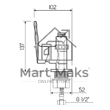 Корпус смесителя для кухни, ø35 SL134-017FK