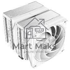 Кулер для процессора SAMA A60W белый, 2x120 мм, алюминий/медь, 800-2200 об/мин, 29 дБ, 4 pin PWM, 265 Вт, высота 156.5 мм