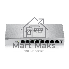 Коммутатор ZYXEL GS1200-8HPV3-EU0101F, 8×1 Гбит/с, 4×PoE+, 68 Вт, управляемый