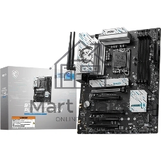 Материнская плата MSI B760 GAMING PLUS WIFI DDR4, LGA1700, Intel B760, 4xDDR4, 4xSATA, 2xM.2, 2xPCIe x16, DisplayPort, HDMI, 1x2.5Gb LAN, USB Type-C, 5x3.5 мм, 7.1, ATX