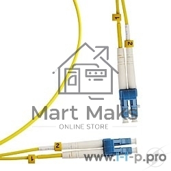 Патч-корд Hyperline FC-9-LC-LC-UPC-1M/FC-D2-9-LC/UR-LC/UR-H-1M-LSZH-YL Патч-корд волоконно-оптический (шнур) SM 9/125 (OS2), LC/UPC-LC/UPC, duplex, LSZH, 1 м