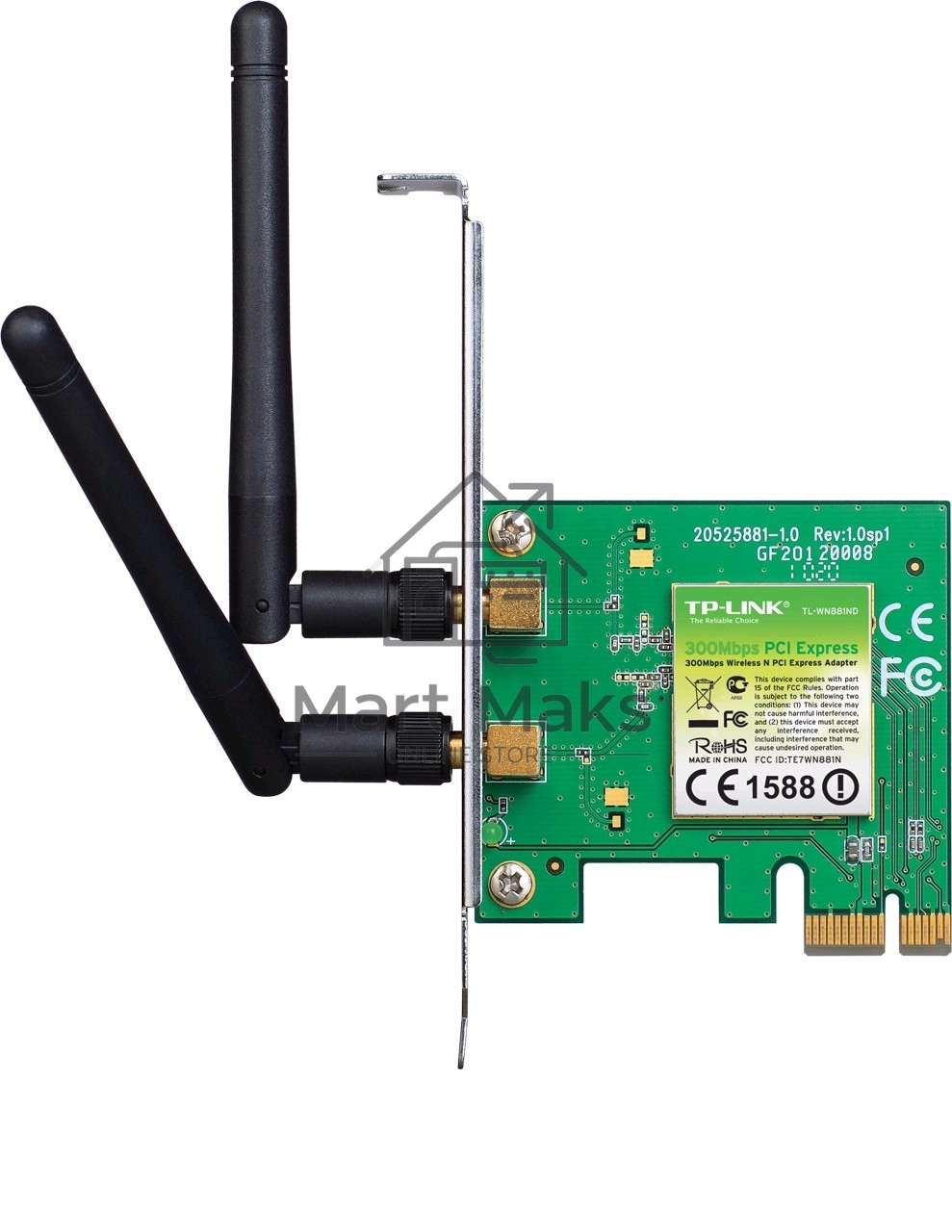 Сетевой адаптер TP-Link SOHO TL-WN881ND Адаптер 300Mbps Wireless N PCI
