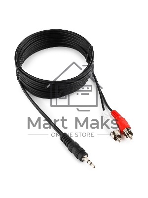 Кабель аудио Gembird Jack3.5 / 2xRCA, 2.5м