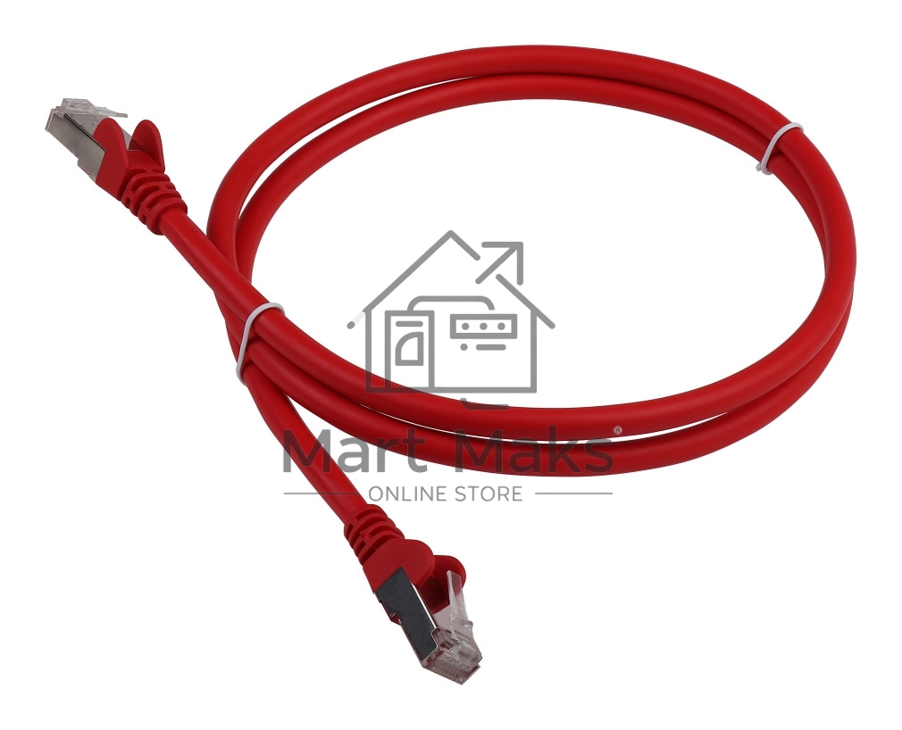 Патч-корд LANMASTER LSZH FTP кат.6, 1.0 м, красный
