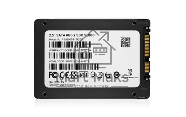 Накопитель SSD ADATA SU800, 512Gb, SATA III, 2.5
