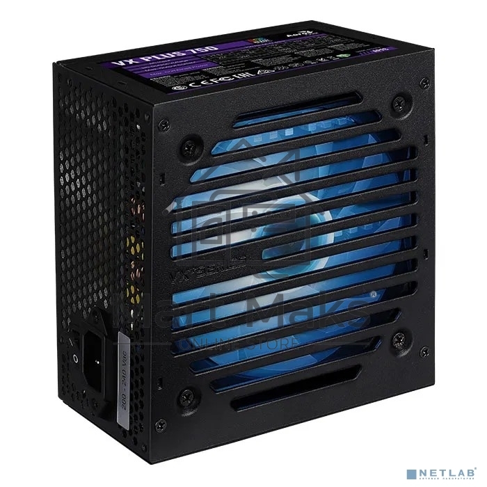 Блок питания Aerocool / Formula VX PLUS 750 RGB, 750Вт, 120мм, черный