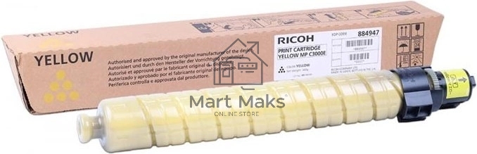 Картридж лазерный Ricoh Aficio MP C2000/C2500/C3000 желтый, type MPC3000E (15K)