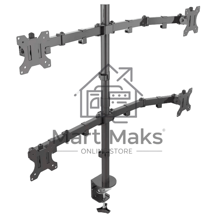 Кронштейн ONKRON D421E для четырех мониторов 13