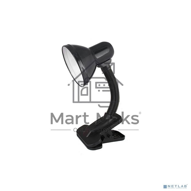 Светильник Ultraflash UF-320 C02 (12362) настольный на прищепке E27 черный 60Вт