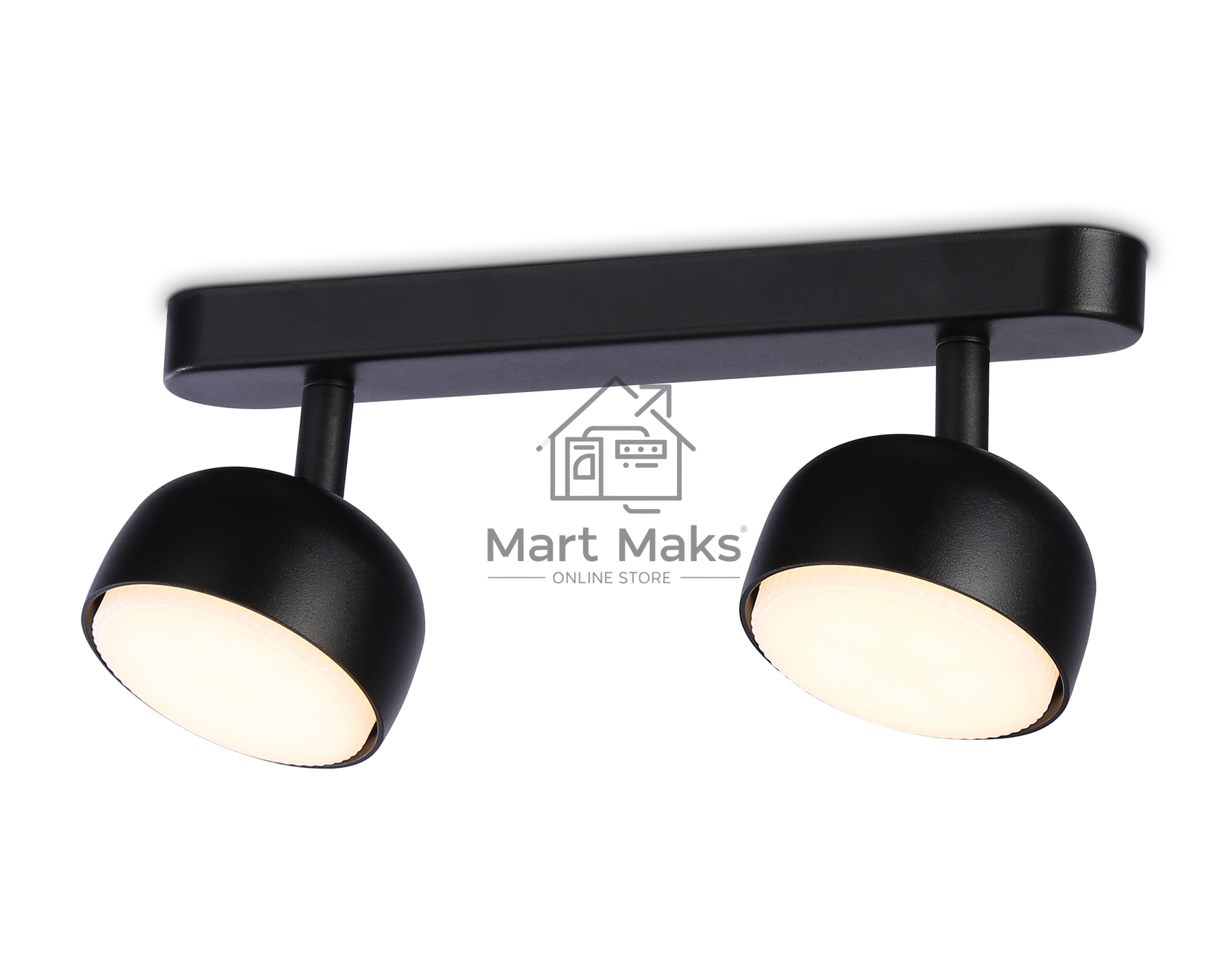Светильник Ambrella light TN71012/2 BK черный GX53/2 max 12W 260*80*90