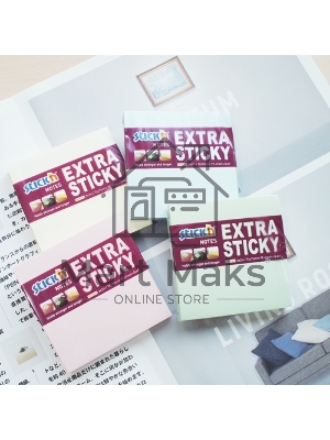 Блок самоклеящийся бумажный Stick`n 21663 76x76мм, 90 листов, 70 г/м2, пастель, голубой усиленный клей